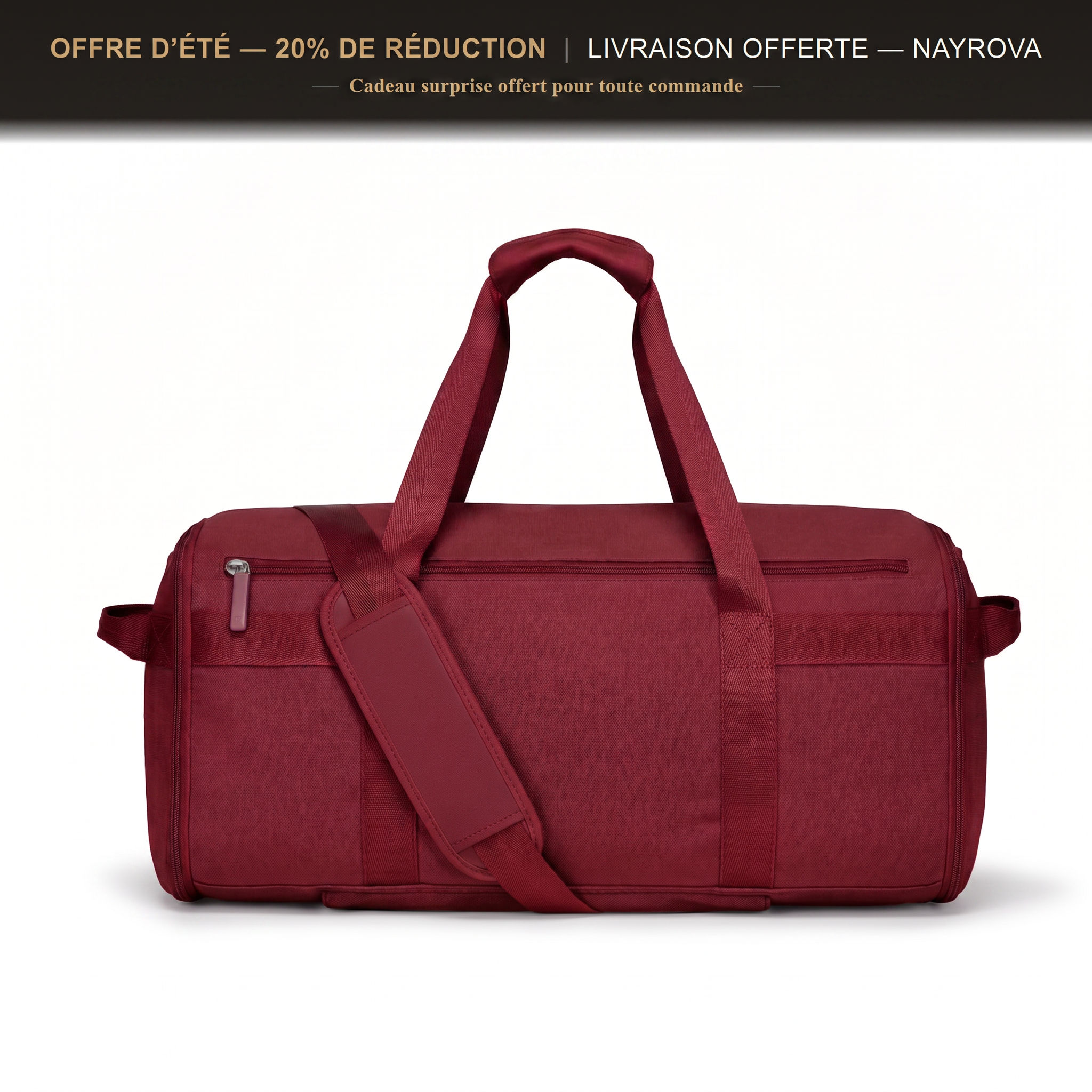 VOYAGEUR — Le Compagnon, sac de voyage cabine coloris Bordeaux