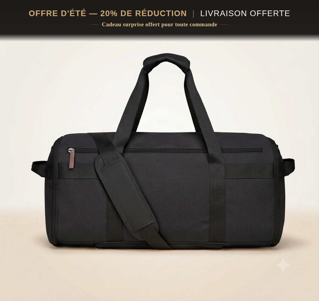 VOYAGEUR — Le Compagnon, sac de voyage cabine coloris Noir